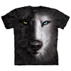 Black And White Wolf Face T-shirt