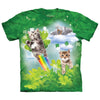 Green Irish Fairy Kittens T-shirt