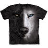Black And White Wolf Face T-shirt