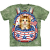 Patriotic Backpack Kitten S T-shirt