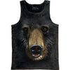 Black Bear Face Mens Tank