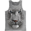 White Tiger Face Mens Tank