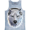 White Wolf Dj Small Mens Tank