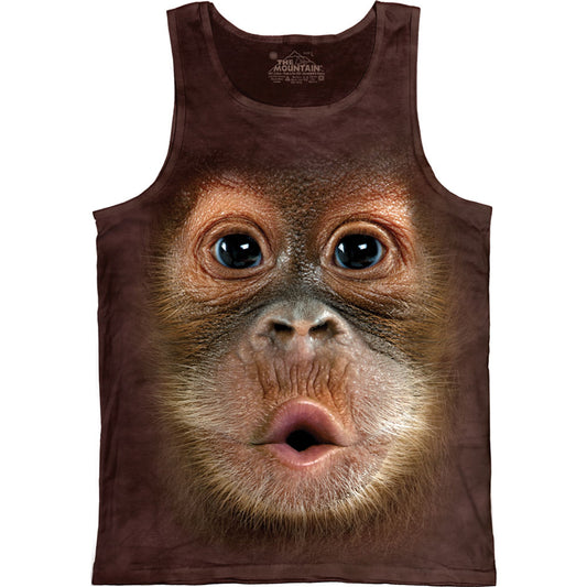 Big Face Baby Orangutan Small Mens Tank