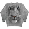 White Tiger Face Sweatshirt