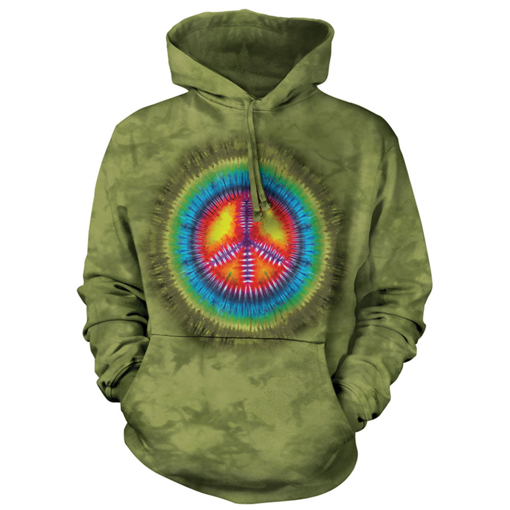 The Mountain Peace Tie Dye Hooded Sweatshirt