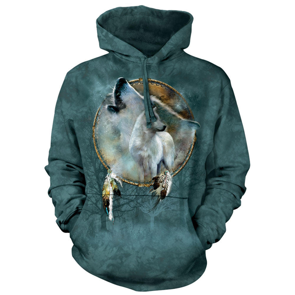 The Mountain Wolf Spirit Shield H Hooded Sweatshirt