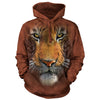 Tiger Face Hooded Sweatshirt