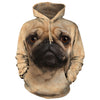 Pug Face Hooded Sweatshirt