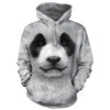 Big Face Panda Hooded Sweatshirt