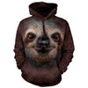 Sloth Face Hooded Sweatshirt