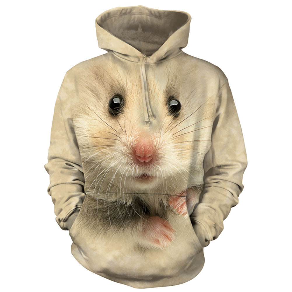 The Mountain Hamster Face Hooded Sweatshirt