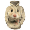 Hamster Face Hooded Sweatshirt