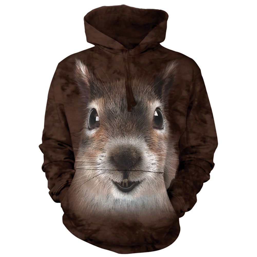 The Mountain Squirrel Face Hooded Sweatshirt