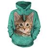 Striped Kitten Hooded Sweatshirt