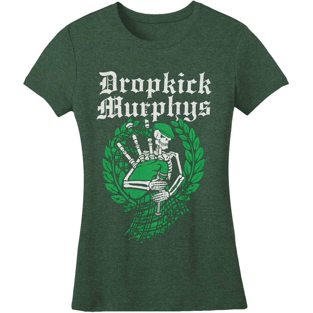 Skeleton Piper-Dropkick Murphys Rock T-Shirts