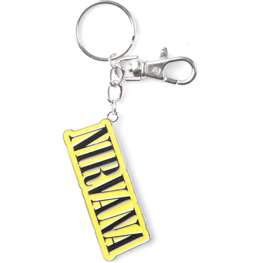 Nirvana Stitch Logo Metal Key Chain