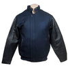 CSN Midnight Blue Letterman Leather Jacket