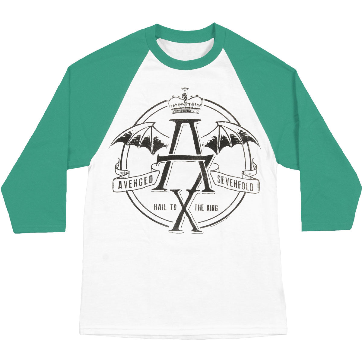 AVS St Pat Hail To King Mens 3/4 Slv Baseball Jersey