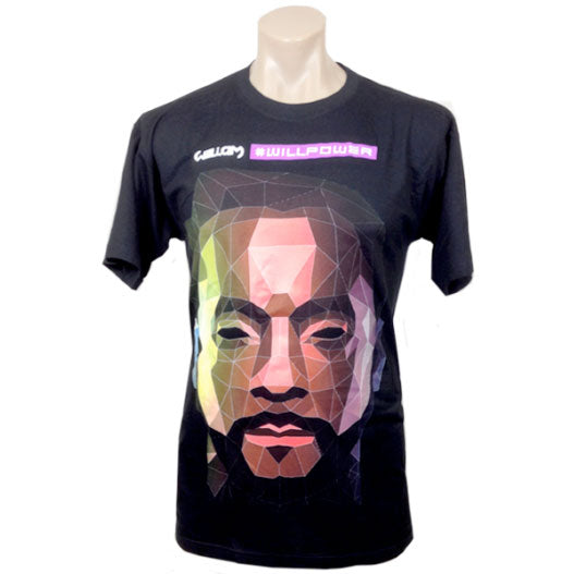 will.i.am WILLPOWER Face Art/2013 Euro Tour Date T-shirt