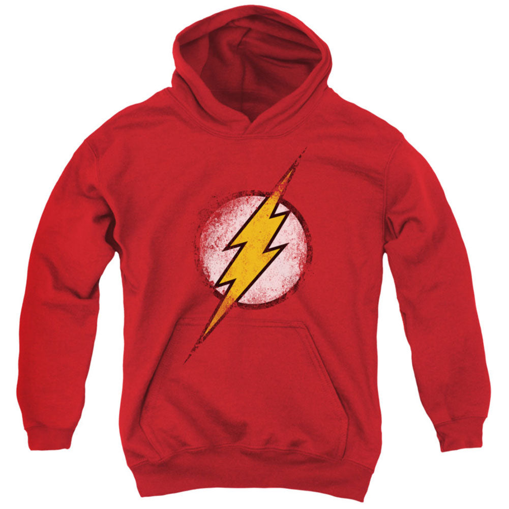 Destroyed Flash Logo Hooded Sweatshirt