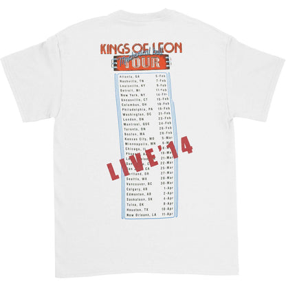Kings Of Leon Kings Of Leon Faded Mechanical Bull Sign Art 2014 T-shirt