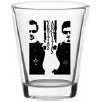 Guns Up Shot Glass