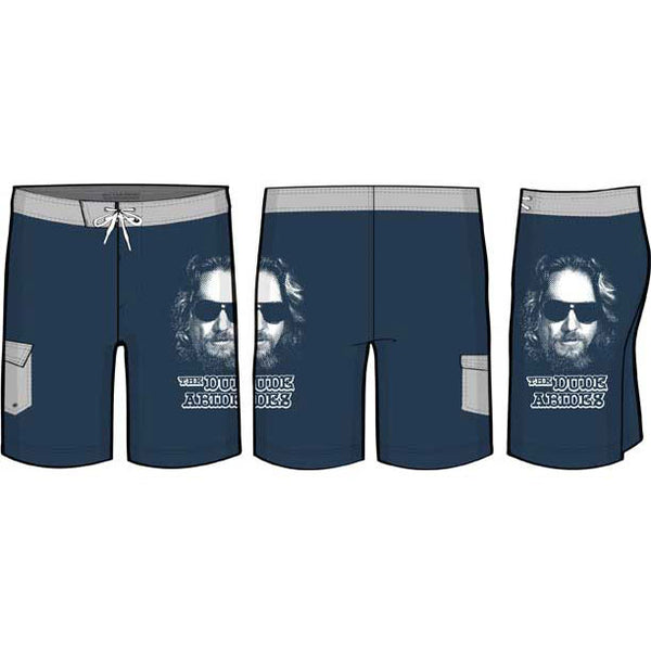 The Dude Abides Artisan Swim Trunks - Big Lebowski "Zen Dude"  Special Edition