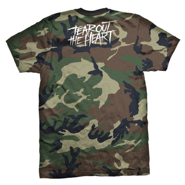 Tear Out The Heart Bolt Camo T-shirt