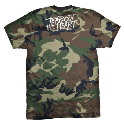 Tear Out The Heart Bolt Camo T-shirt