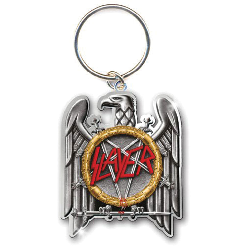 Slayer Silver Eagle Metal Key Chain