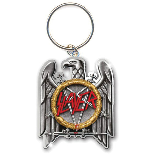 Slayer Silver Eagle Metal Key Chain