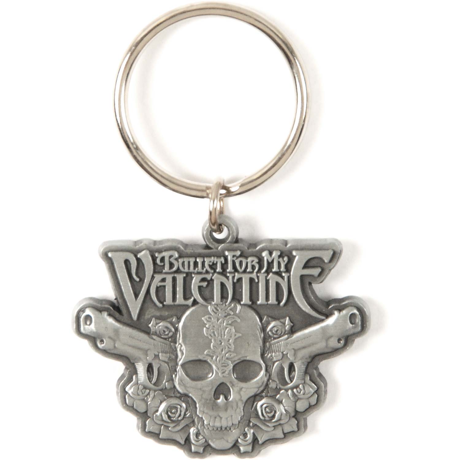 Bullet For My Valentine Two Pistols Metal Key Chain