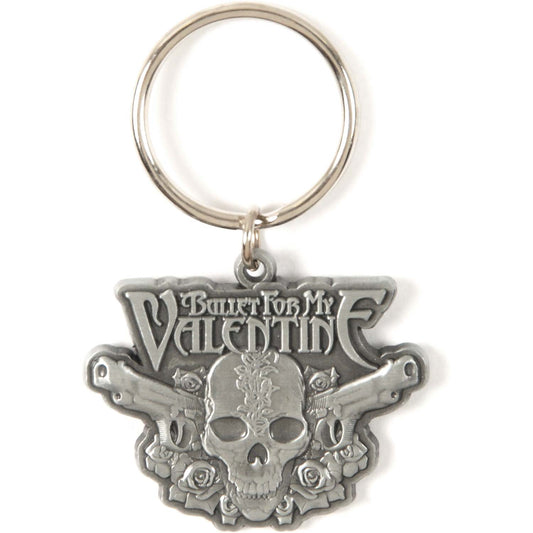 Bullet For My Valentine Two Pistols Metal Key Chain