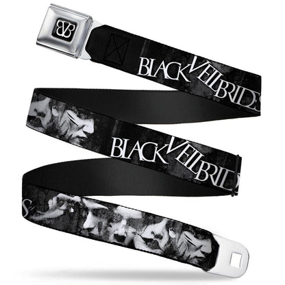 Black Veil Brides Faces Close-Up Seatbelt Buckle Belt