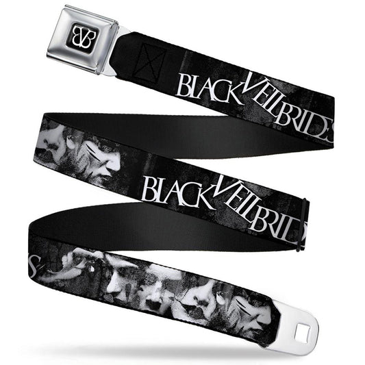 Black Veil Brides Faces Close-Up Seatbelt Buckle Belt