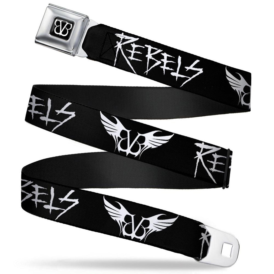Black Veil Brides Logo Rebels Seatbelt Buckle Belt