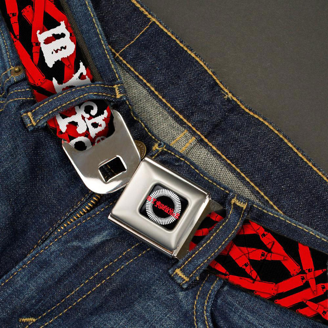My Chemical Romance Bullets Scattered Seatbelt Buckle Belt