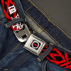 Bullets Scattered Seatbelt Buckle Belt