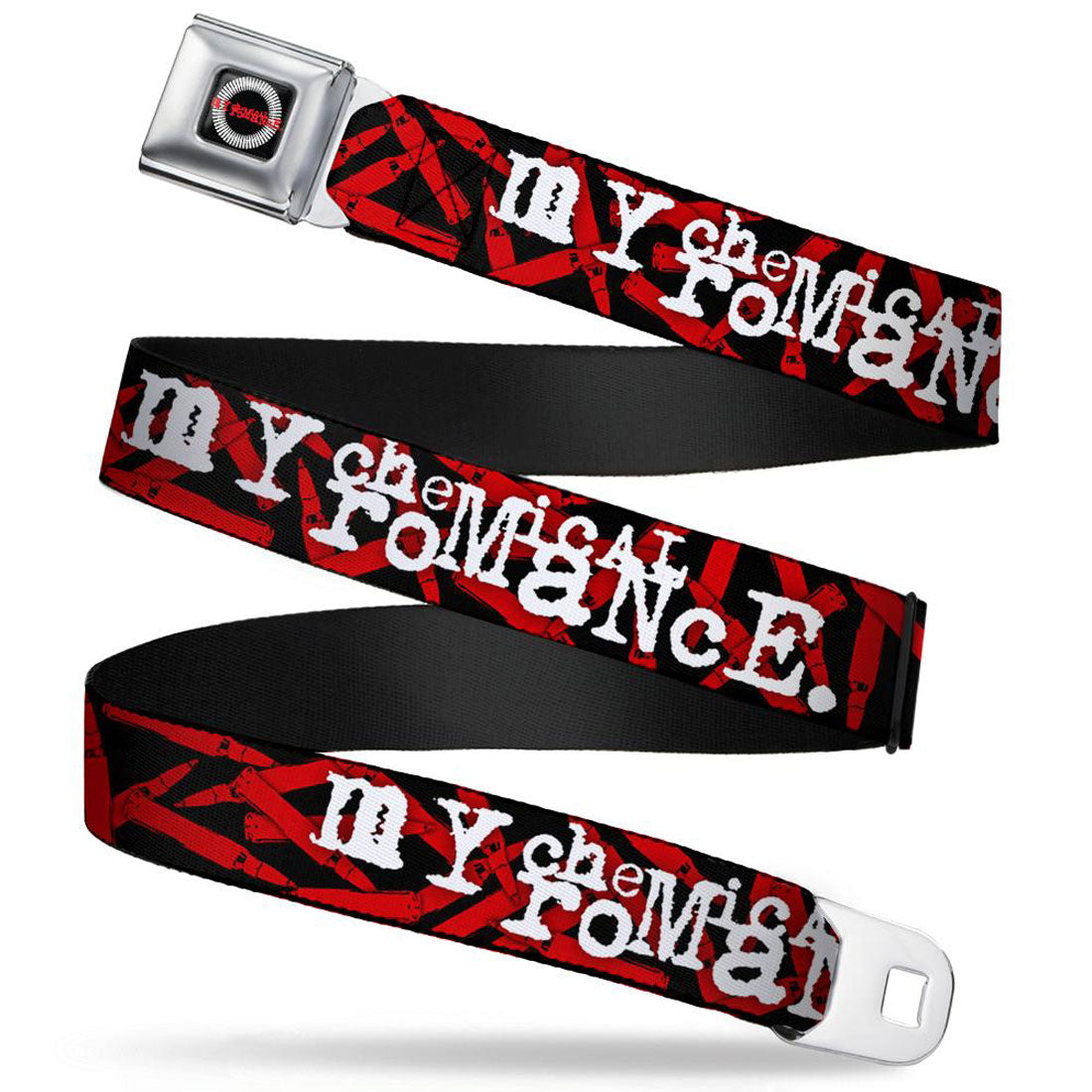 My Chemical Romance Bullets Scattered Seatbelt Buckle Belt