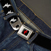 Black Parade Logo Seatbelt Buckle Belt