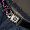 Script Seatbelt Buckle Belt