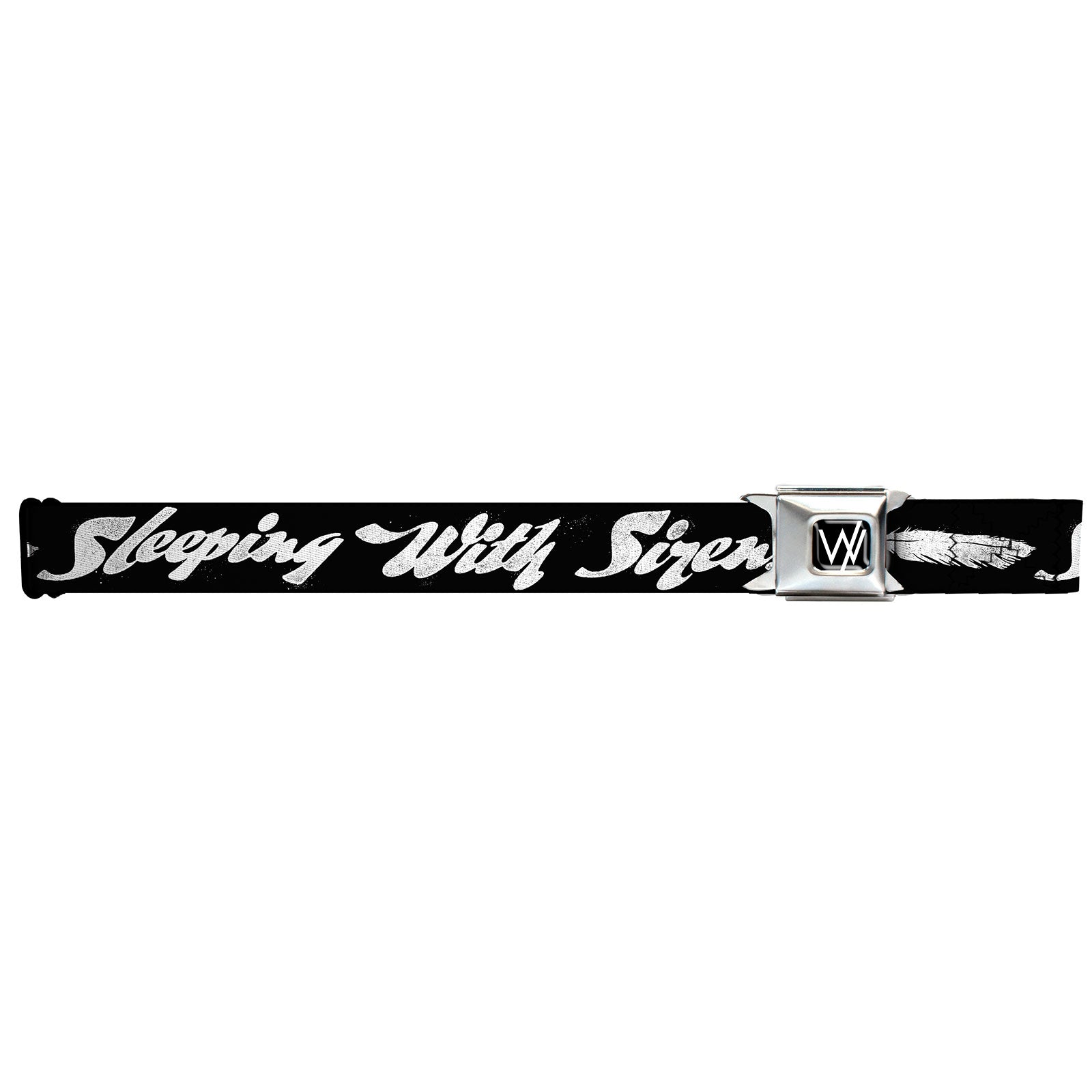 Sleeping With Sirens Feather Seatbelt Buckle Belt