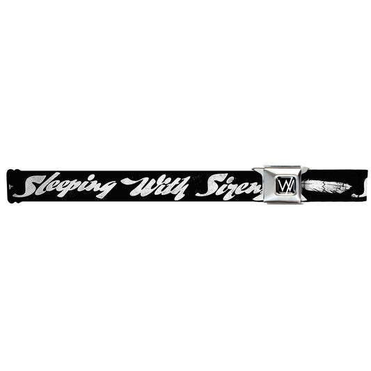 Sleeping With Sirens Feather Seatbelt Buckle Belt