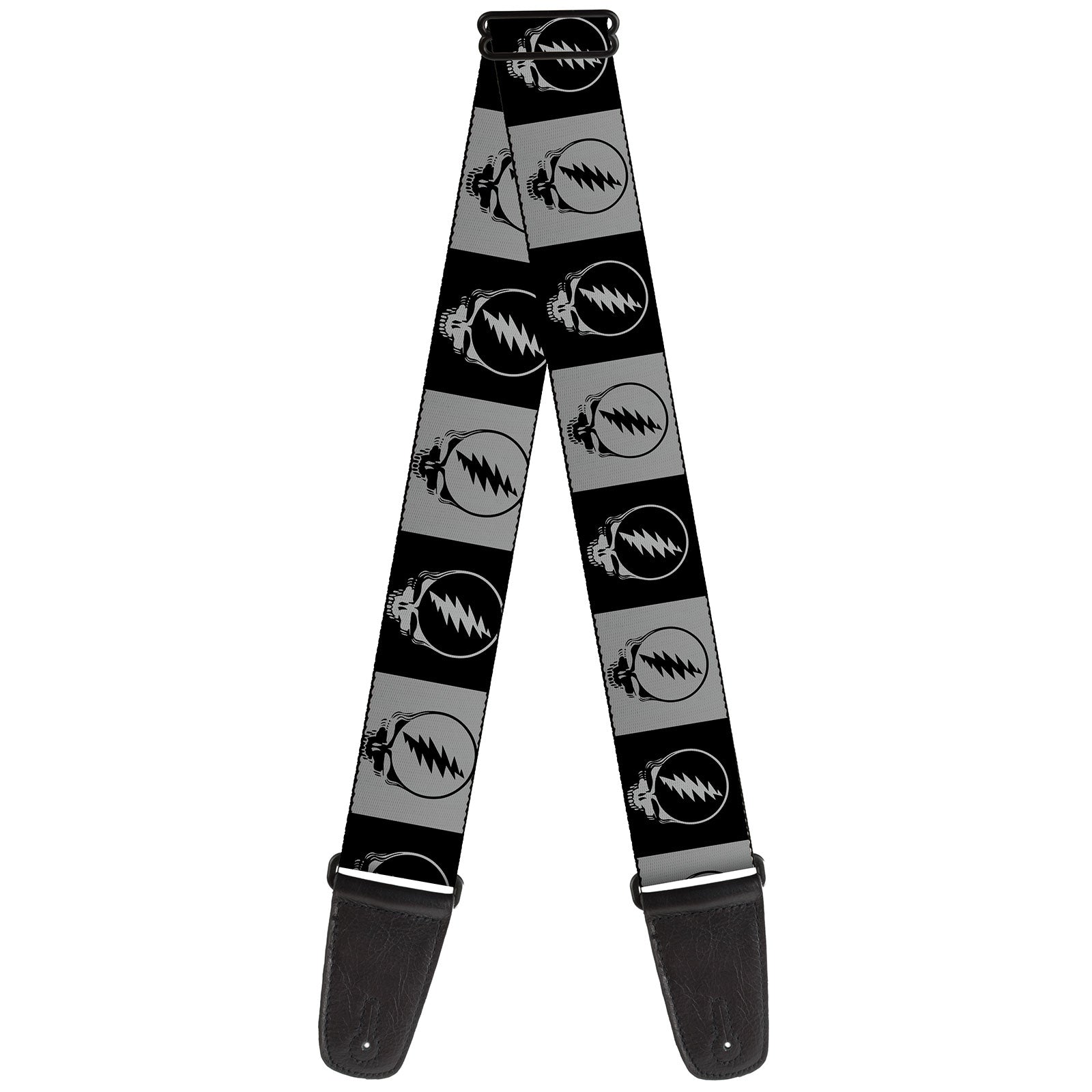 Steal Your Face Blocks Guitar Strap