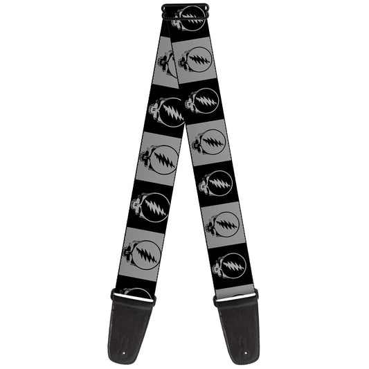Steal Your Face Blocks Guitar Strap
