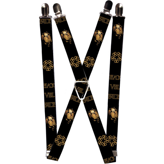 Black Veil Brides Morning Star Skulls Suspenders