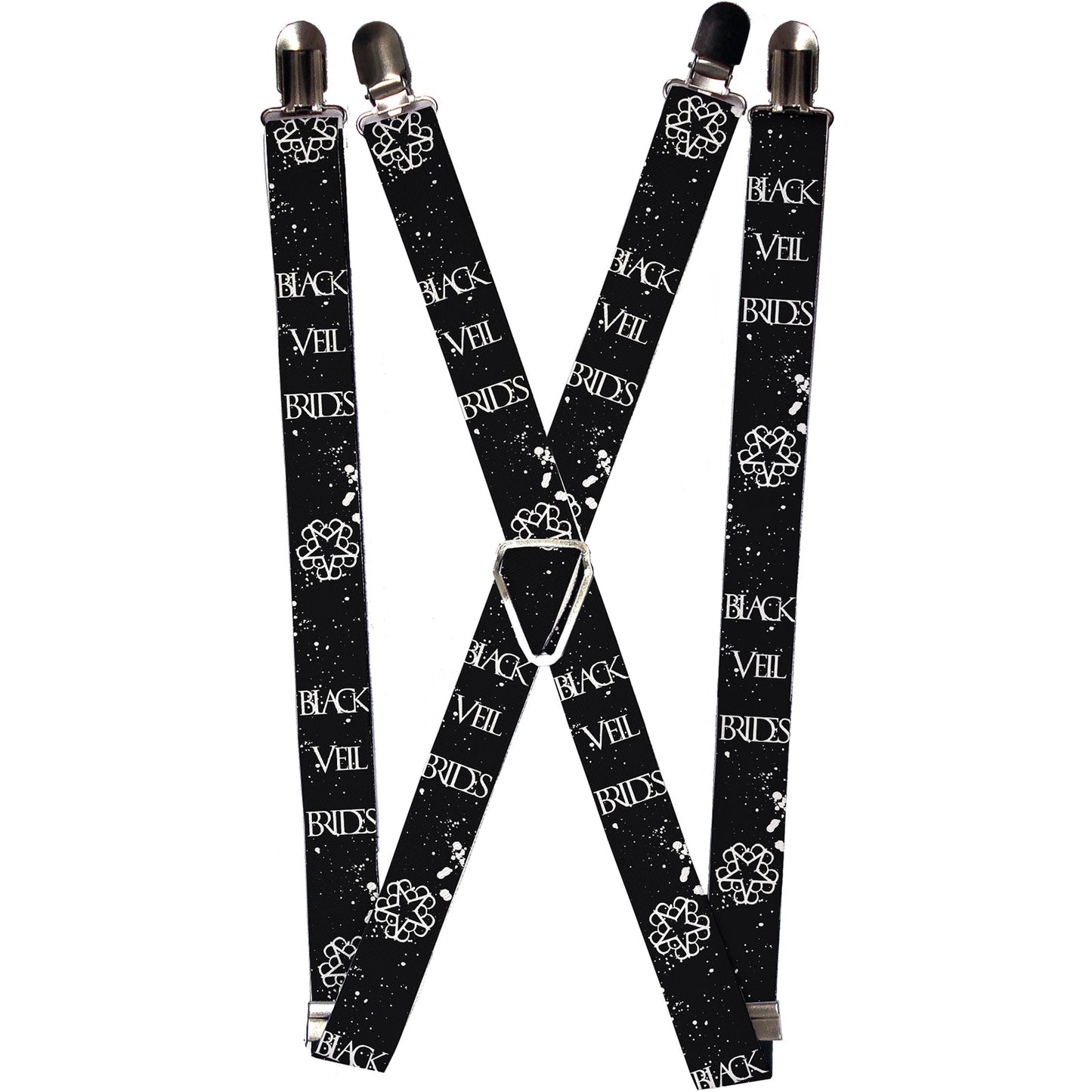 Black Veil Brides Star Logo Suspenders