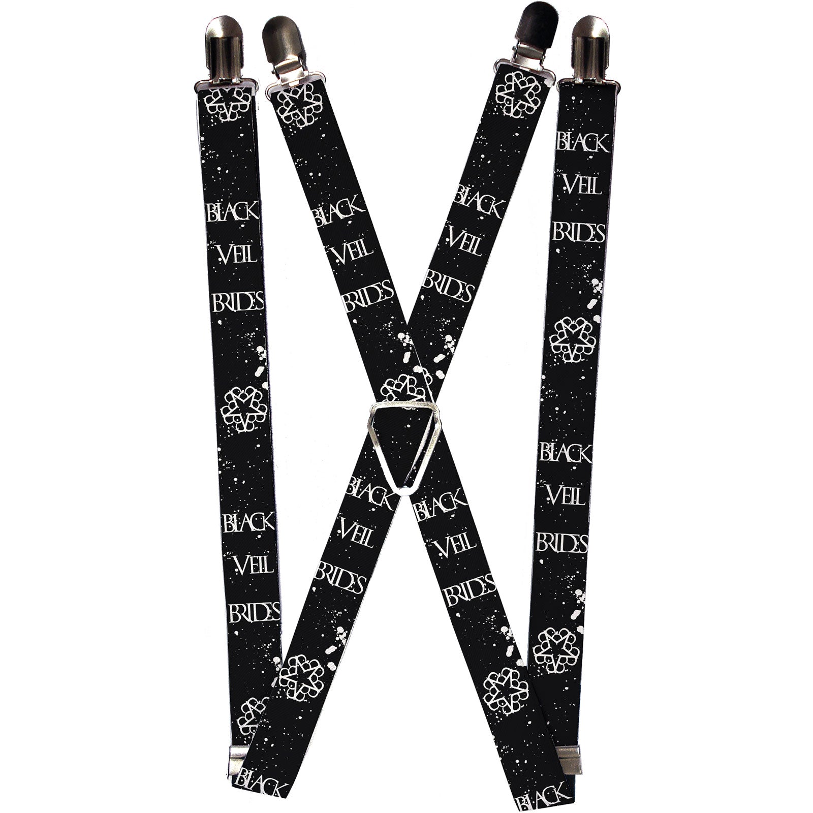 Black Veil Brides Star Logo Suspenders