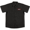 S/S Solid Cotton Black Work Shirt